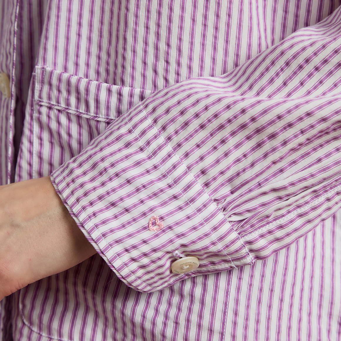 TENCEL™ Ticking Stripe Long PJ Set - Image 4